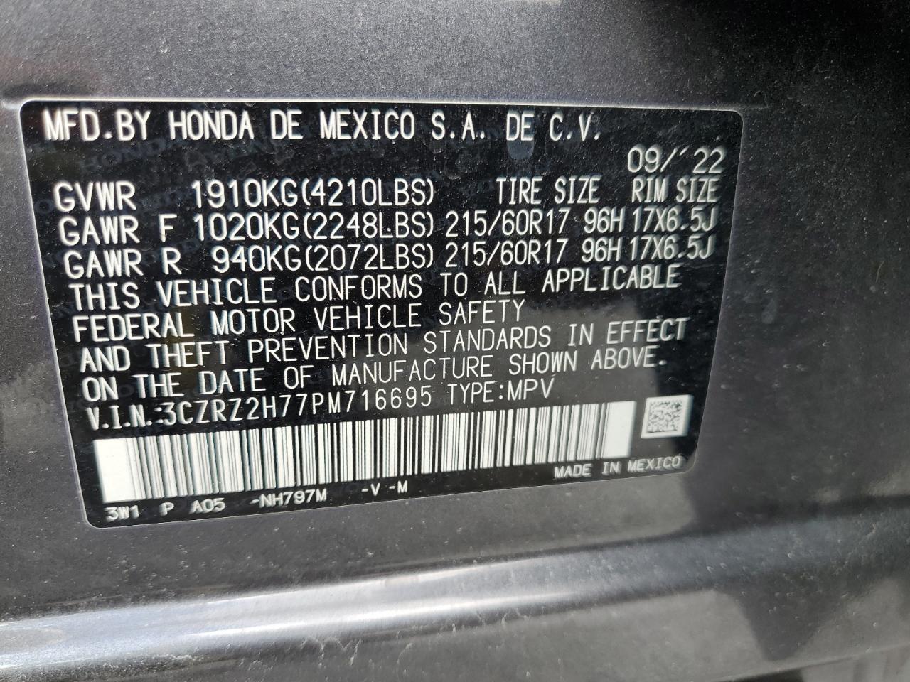 HONDA HR-V EXL