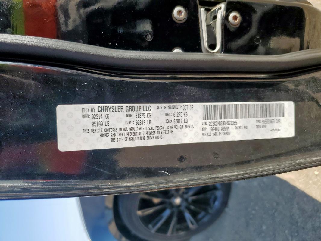 2013 DODGE CHARGER SE - 2C3CDXBG8DH563355