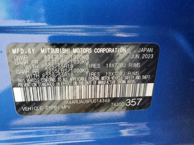 2023 MITSUBISHI OUTLANDER JA4ARUAU9PU014348