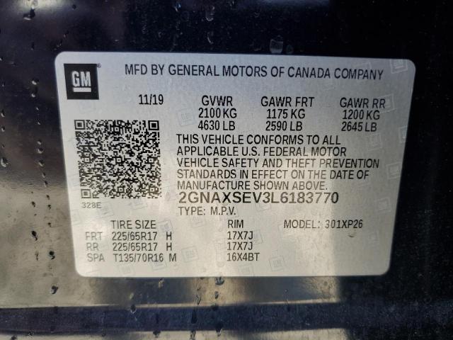2020 CHEVROLET EQUINOX LS 2GNAXSEV3L6183770