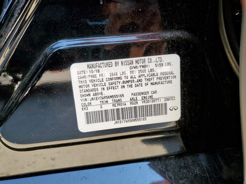 2019 INFINITI Q50 LUXE JN1EV7AR5KM555165