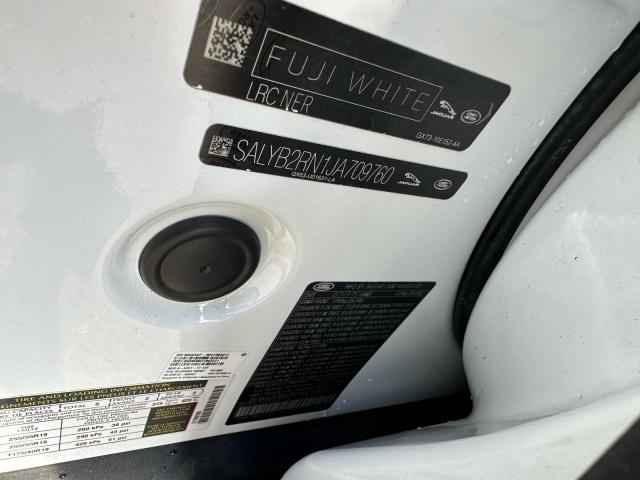 2018 LAND ROVER RANGE ROVE SALYB2RN1JA709760