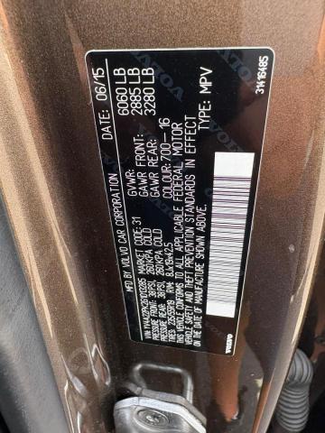 2016 VOLVO XC90 T6 YV4A22PK2G1013285