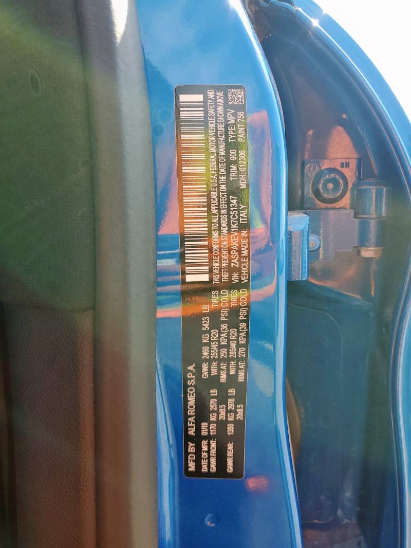 2019 ALFA ROMEO STELVIO QU #3305608726