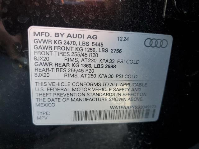 2025 AUDI Q5 PRESTIG WA1FAAFY5S2049173