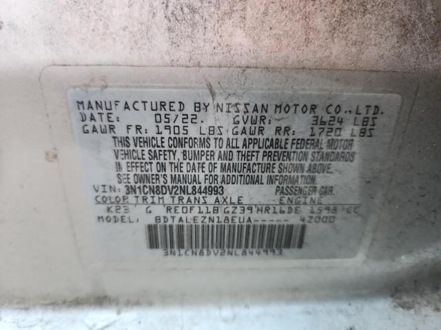 2022 NISSAN VERSA S 3N1CN8DV2NL844993