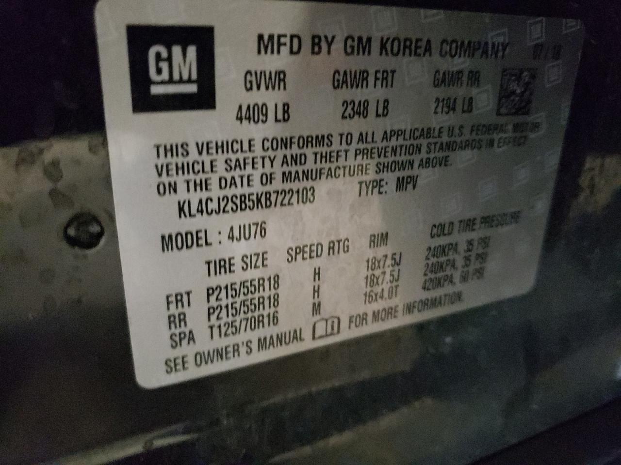 BUICK ENCORE SPORT TOURING