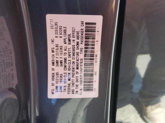 2017 HONDA ACCORD EX 1HGCR2F70HA187606