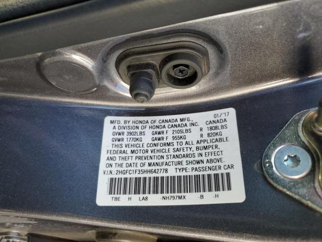 2017 HONDA CIVIC EX 2HGFC1F35HH642778