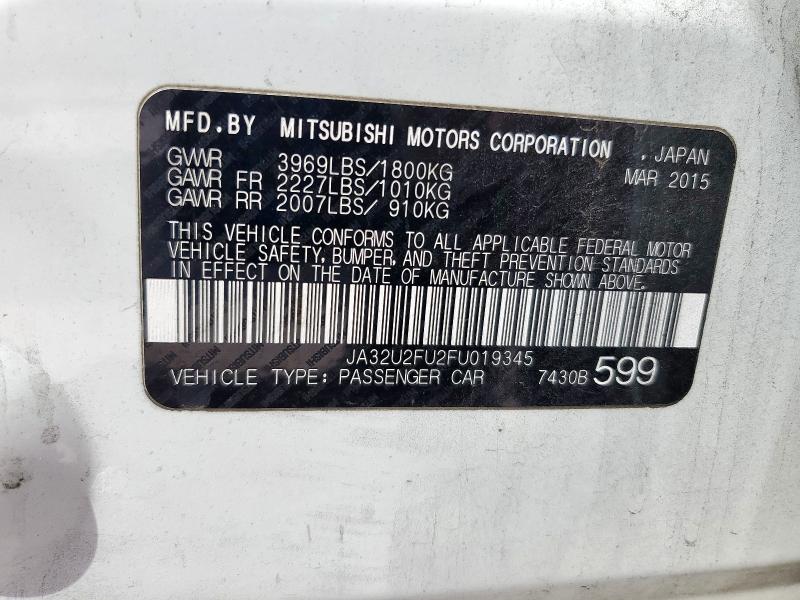2015 MITSUBISHI LANCER ES JA32U2FU2FU019345