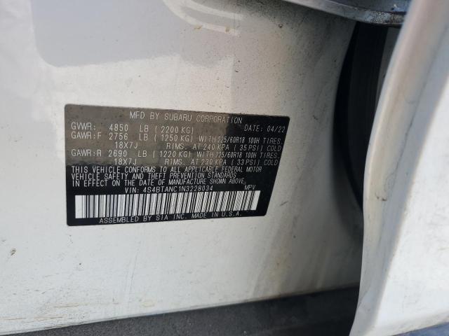 2022 SUBARU OUTBACK LI 4S4BTANC1N3228034