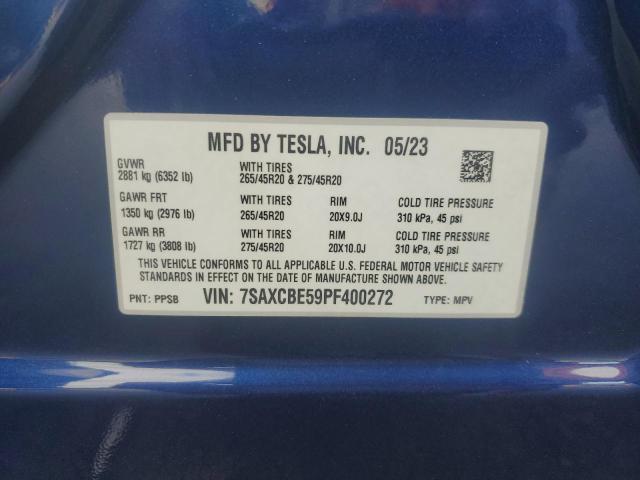 2023 TESLA MODEL X 7SAXCBE59PF400272