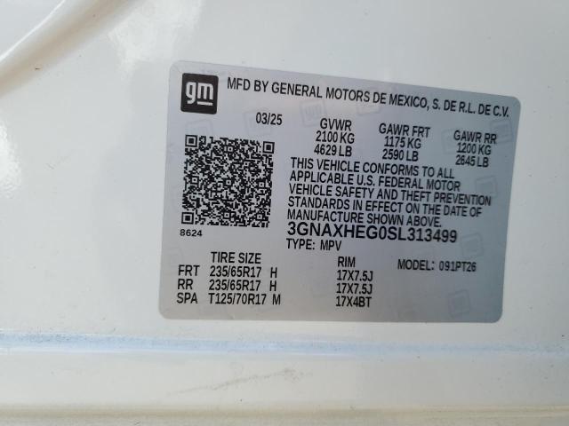 2025 CHEVROLET EQUINOX LT 3GNAXHEG0SL313499