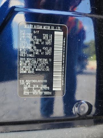 2018 NISSAN ARMADA SV - JN8AY2ND8J9050165
