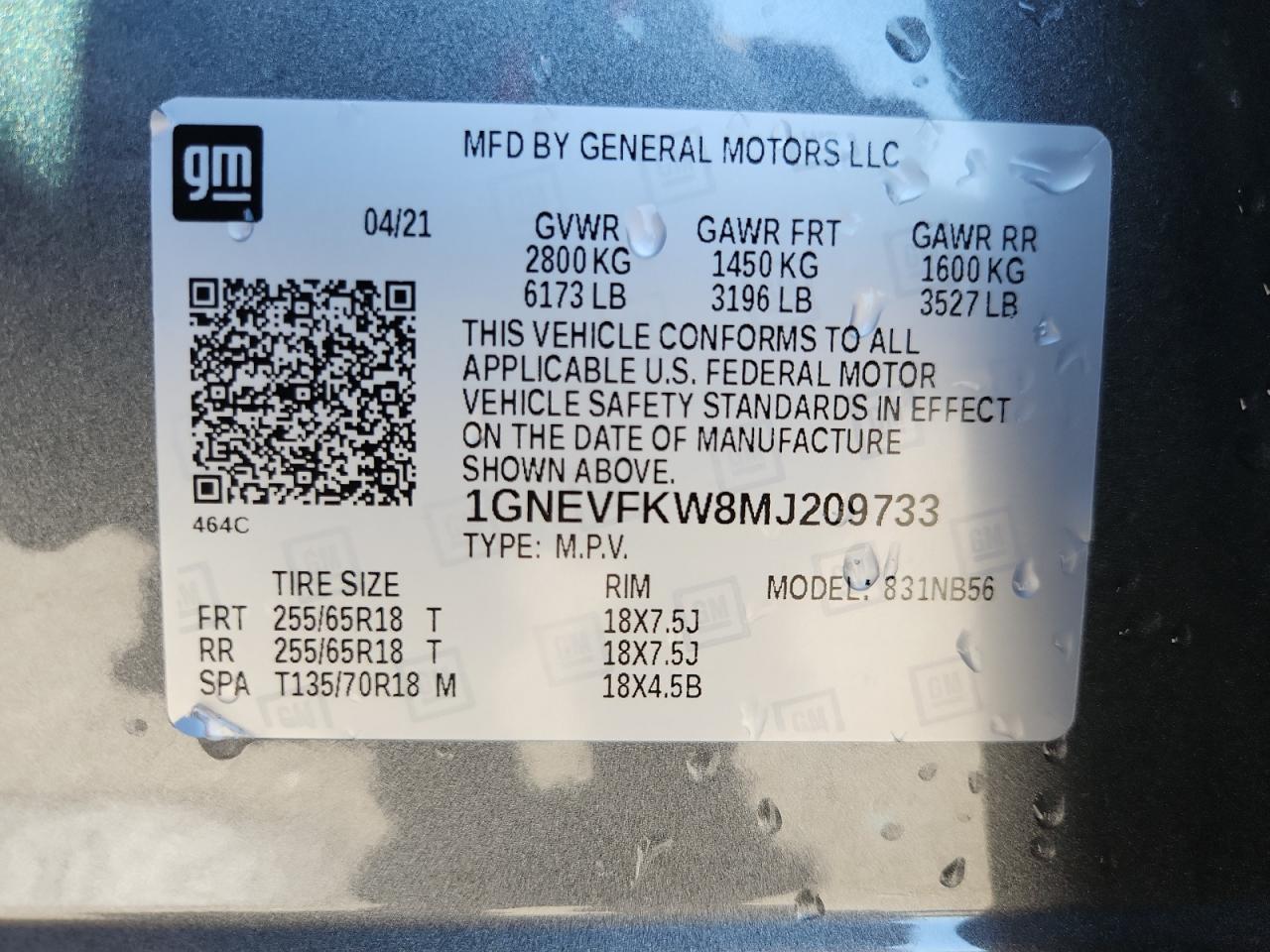 CHEVROLET TRAVERSE LS