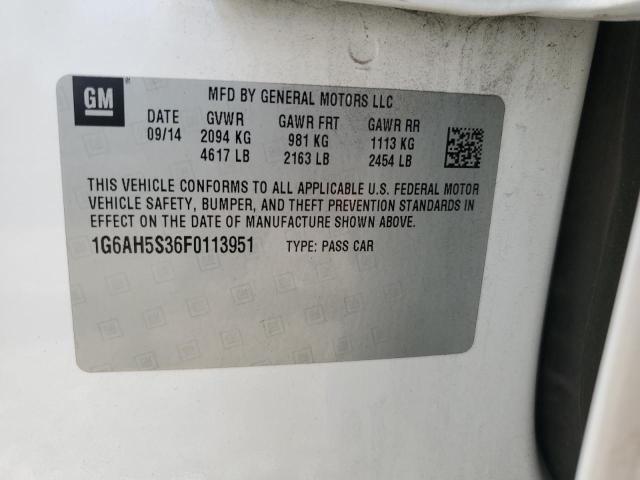 2015 CADILLAC ATS LUXURY - 1G6AH5S36F0113951