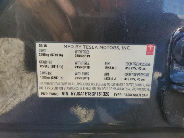 2016 TESLA MODEL S 5YJSA1E18GF161320