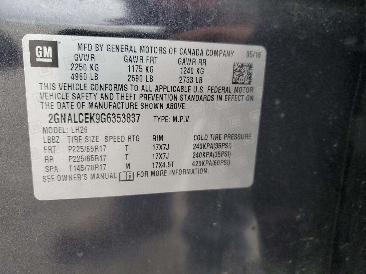 CHEVROLET EQUINOX LT