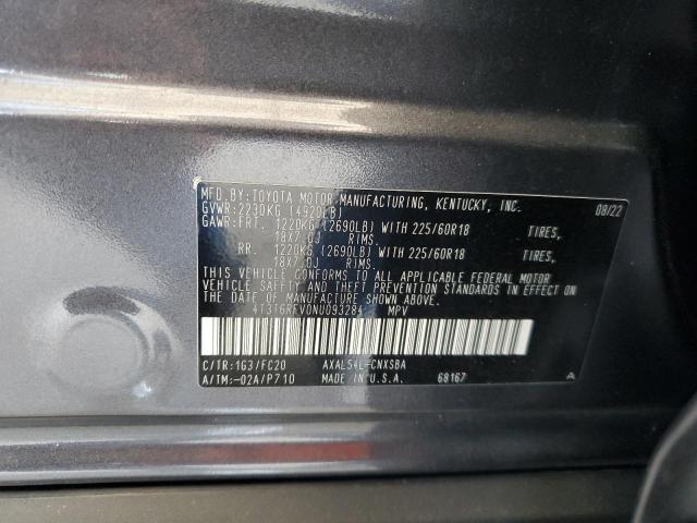2022 TOYOTA RAV4 SE 4T3T6RFV0NU093284