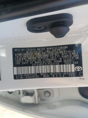 2020 TOYOTA COROLLA SE 5YFS4RCE2LP034119