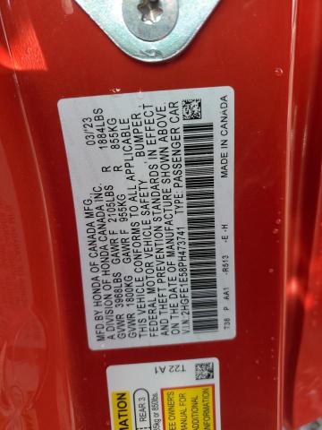 2023 HONDA CIVIC SI 2HGFE1E58PH473741