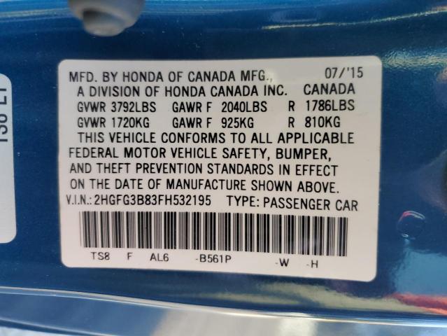 2015 HONDA CIVIC EX 2HGFG3B83FH532195