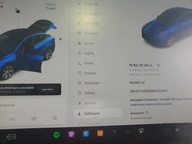 2021 TESLA MODEL Y 5YJYGDEE9MF233490
