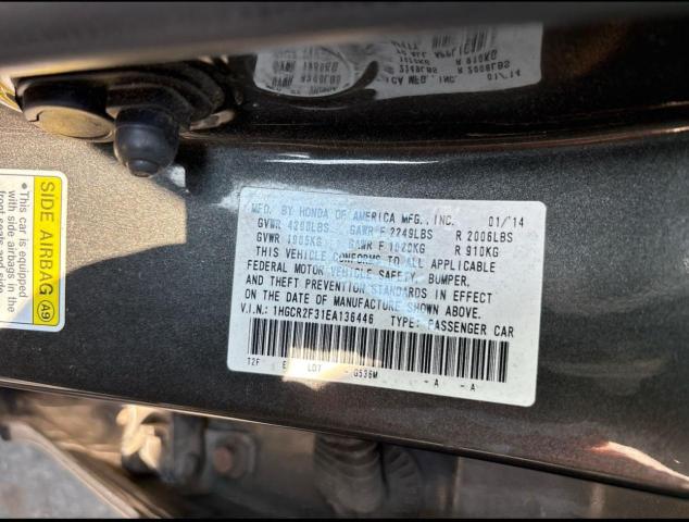 2014 HONDA ACCORD LX - 1HGCR2F31EA136446
