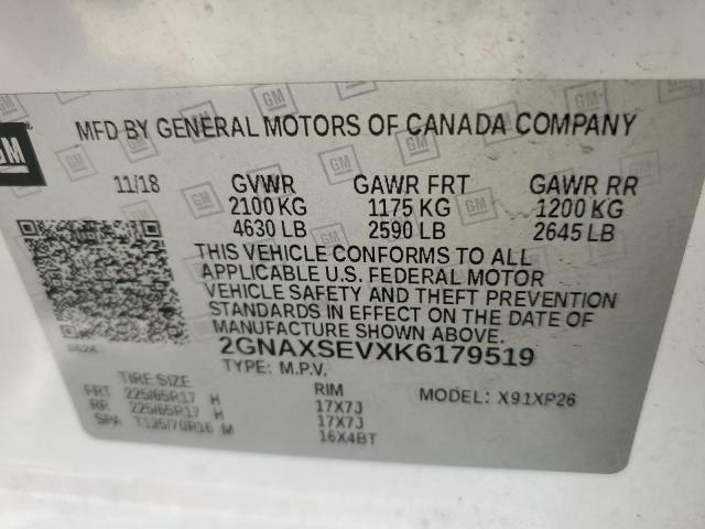 2019 CHEVROLET EQUINOX LS - 2GNAXSEVXK6179519