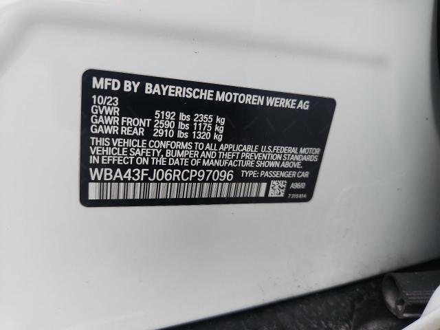 2024 BMW 530 I WBA43FJ06RCP97096