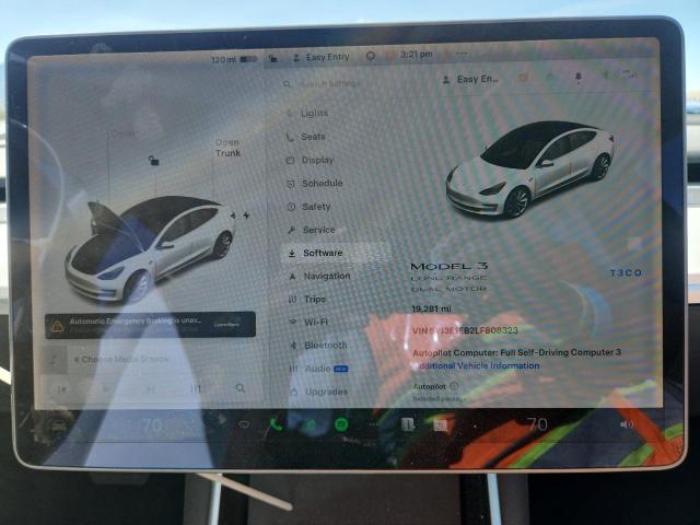 2020 TESLA MODEL 3 5YJ3E1EB2LF808323