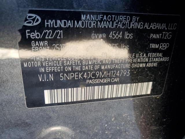 2021 HYUNDAI SONATA N L 5NPEK4JC9MH124793