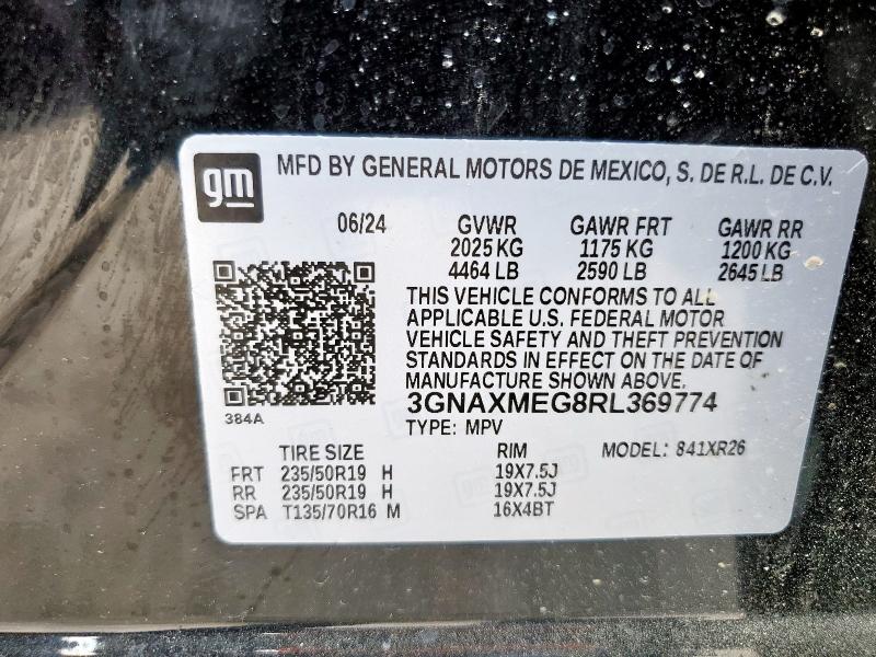 2024 CHEVROLET EQUINOX RS 3GNAXMEG8RL369774