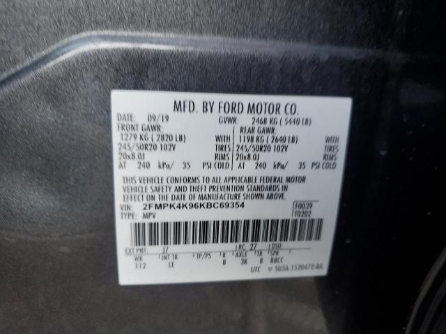 2019 FORD EDGE TITAN - 2FMPK4K96KBC69354