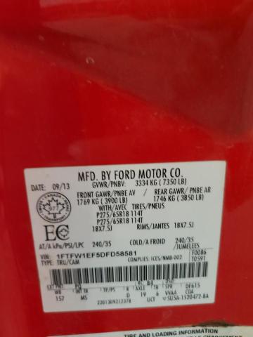 2013 FORD F150 SUPER #3234991975