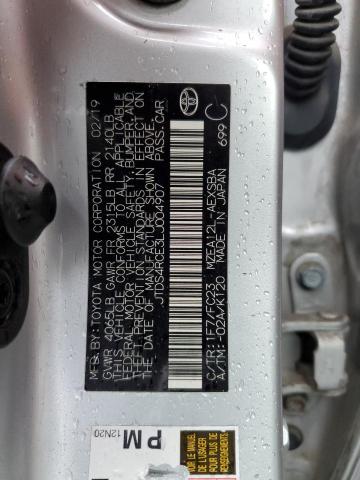 2020 TOYOTA COROLLA SE - JTDS4RCE3LJ004907