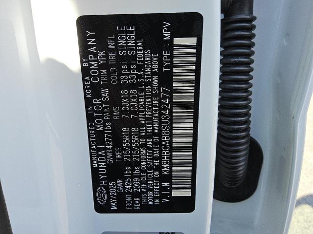 2025 HYUNDAI KONA SEL KM8HBCAB8SU342477