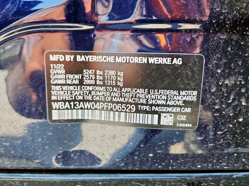 2023 BMW M440XI GRA WBA13AW04PFP06529