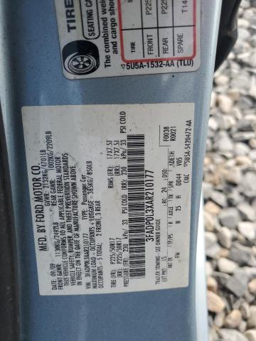 2010 FORD FUSION HYBRID - 3FADP0L3XAR210177