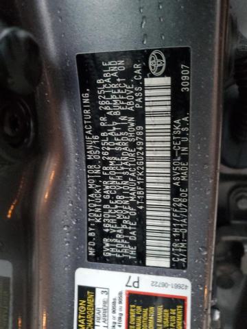2016 TOYOTA CAMRY LE 4T1BF1FK2GU249789