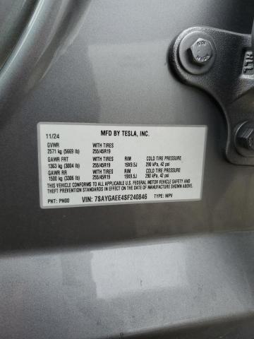 2025 TESLA MODEL Y 7SAYGAEE4SF240846