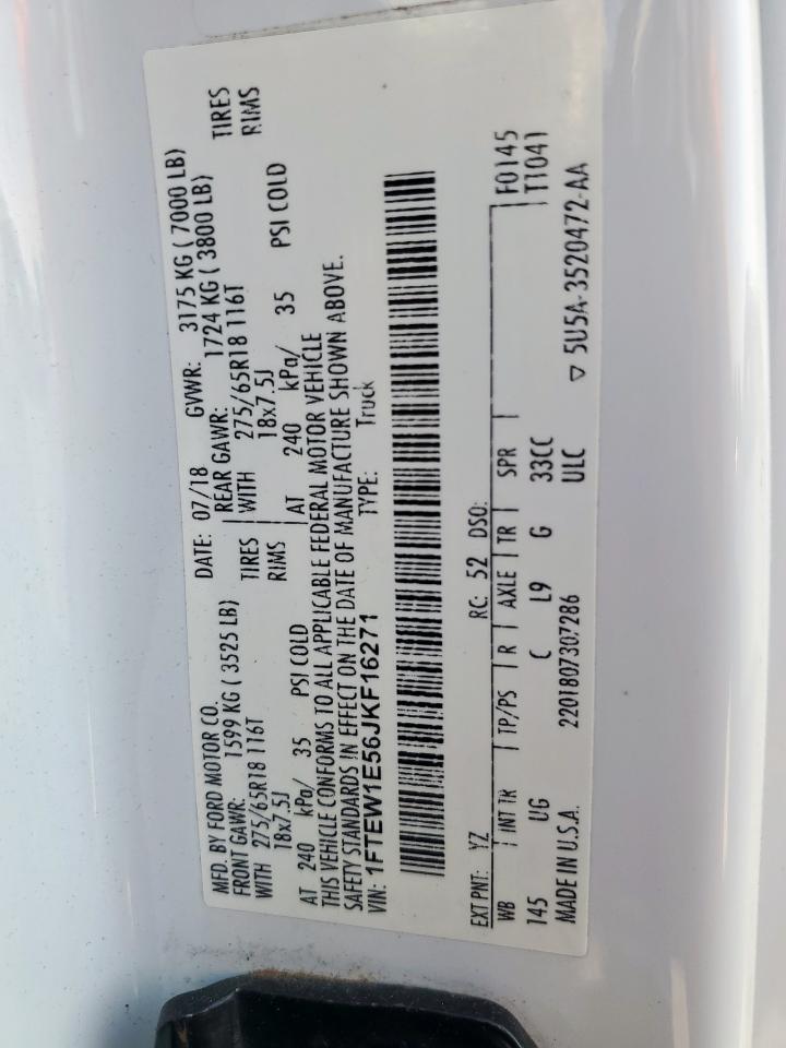 Lot #3261419529 2018 FORD F150 SUPER