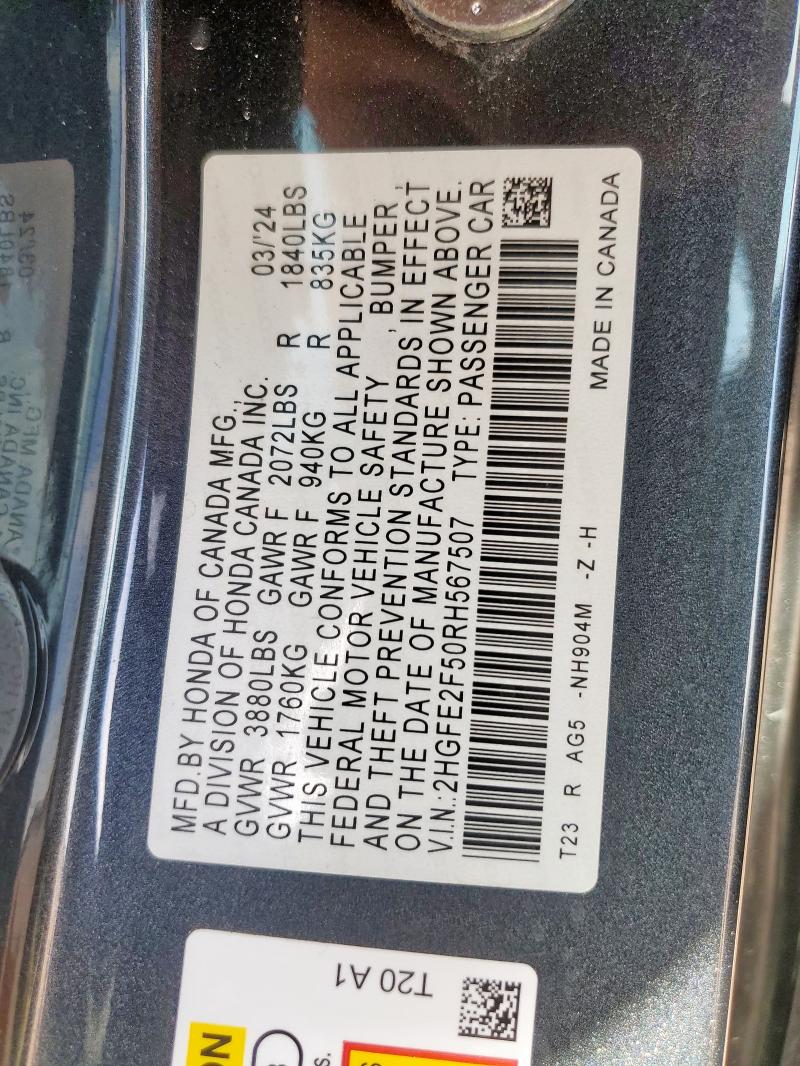 2024 HONDA CIVIC SPOR #3269753685