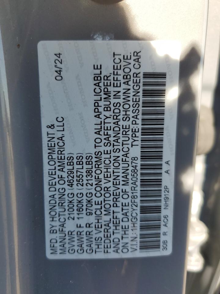 HONDA ACCORD TOURING HYBRID