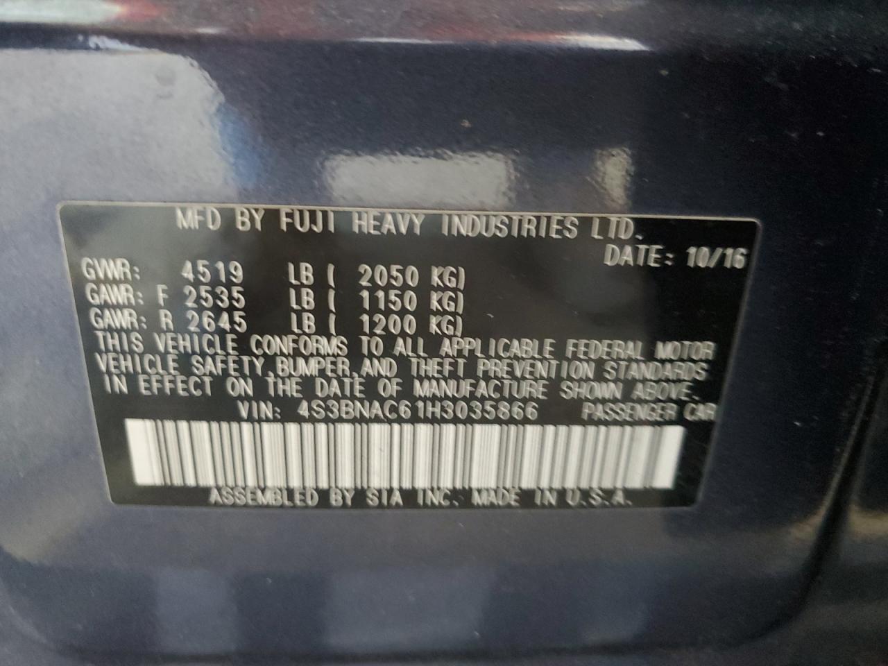 SUBARU LEGACY 2.5I PREMIUM