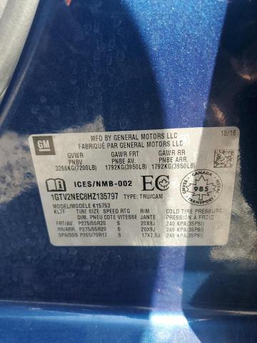 2017 GMC SIERRA K15 1GTV2NEC8HZ135797