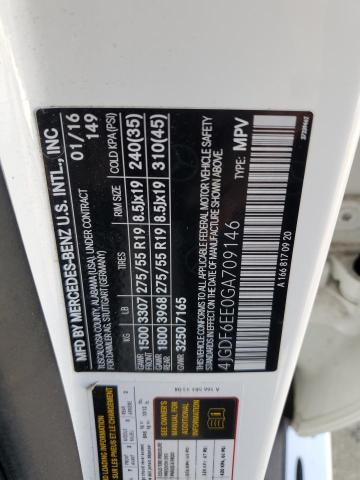 2016 MERCEDES-BENZ GL 450 4MA 4JGDF6EE0GA709146