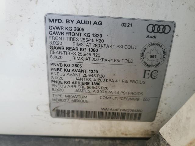 2021 AUDI SQ5 PREMIU WA1A4AFY4M2064350