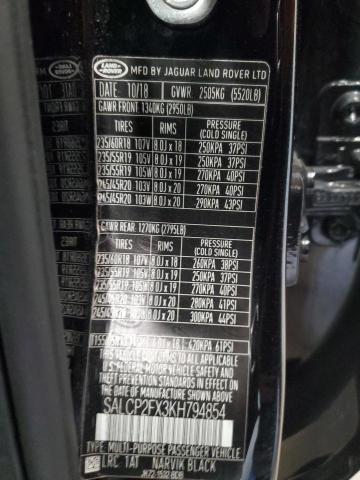 2019 LAND ROVER DISCOVERY SALCP2FX3KH794854