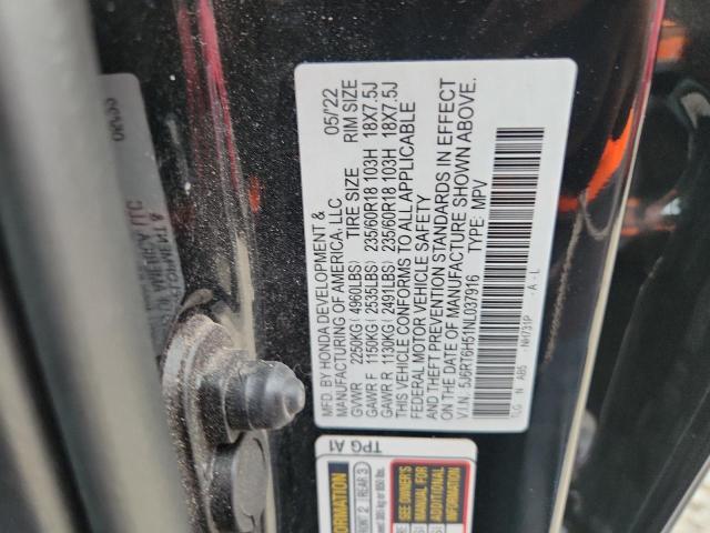 2022 HONDA CR-V EX - 5J6RT6H51NL037916